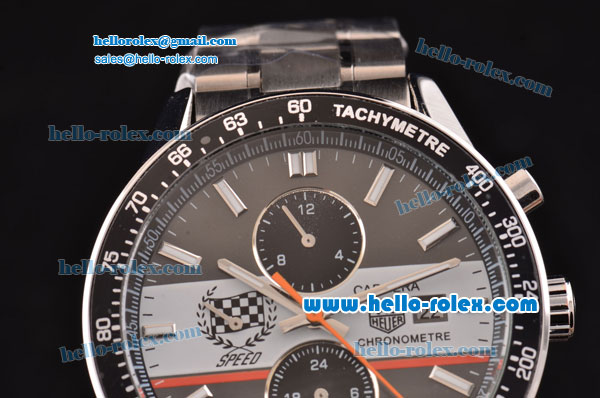 Tag Heuer Carrera Goodwood Speed RL18-MT Automatic Steel Case with Black Dial White Stick Markers and Stainless Steel Strap - Click Image to Close